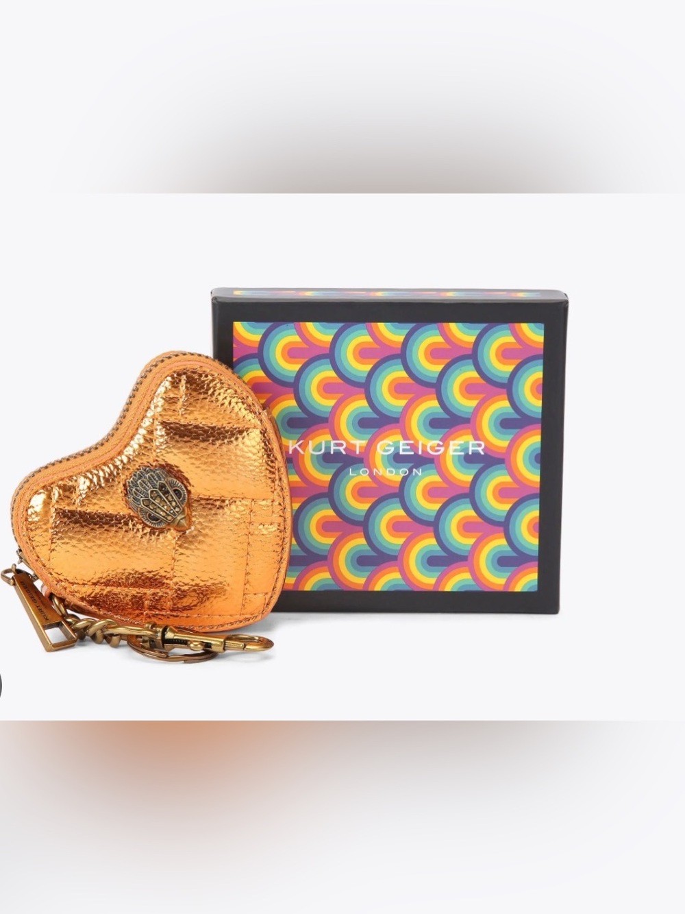 Kurt Geiger Metallic Orange 🍊 Charm